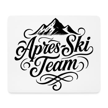 Après-ski Team Montagnes - Tapis de souris (format paysage) - blanc - Devant