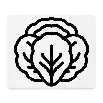 cabbage - Mouse Pad (horizontal) - white - Front