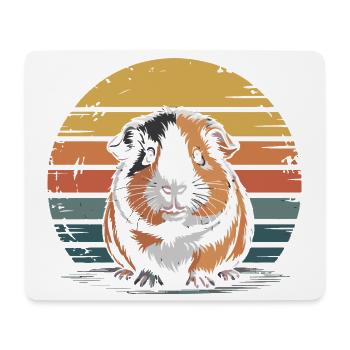 Guinea pig, sweet - Mouse Pad (horizontal) - white - Front