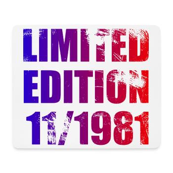 44e anniversaire Edition limitée 11/1981 - Tapis de souris (format paysage) - blanc - Devant