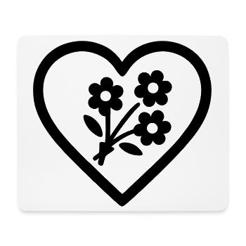 Heart + Florist – Super Florist - Mouse Pad (horizontal) - white - Front