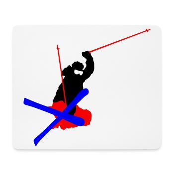 Freestyle Skiing - Mouse Pad (horizontal) - white - Front