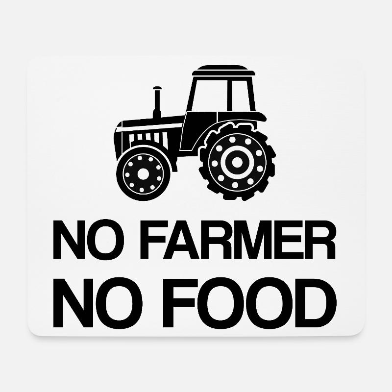 Keine Bauern Kein Essen Politik Protest Statement - Mousepad (Querformat) - Weiß