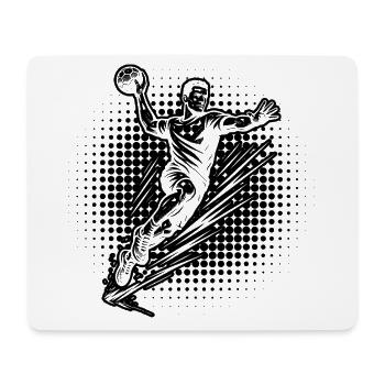 Handball Fans aufgepasst schlichtes Statement für - Mousepad (Querformat) - Weiß - Vorne
