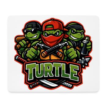 Urban Turtle Crew Street Fighter Mascot - Mouse Pad (horizontal) - white - Front