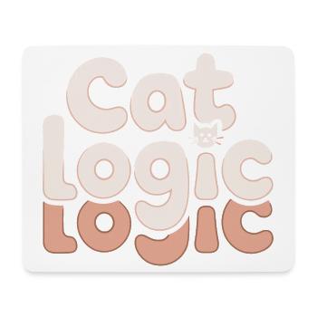 Cat Logic Funny Cat Saying for - Mouse Pad (horizontal) - white - Front