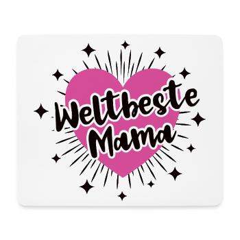 Weltbeste Mama Beste Mutter Danke Mami Mutti Mom - Mousepad (Querformat) - Weiß - Vorne