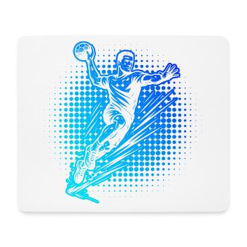 Funny handball motif for men - Mouse Pad (horizontal) - white - Front