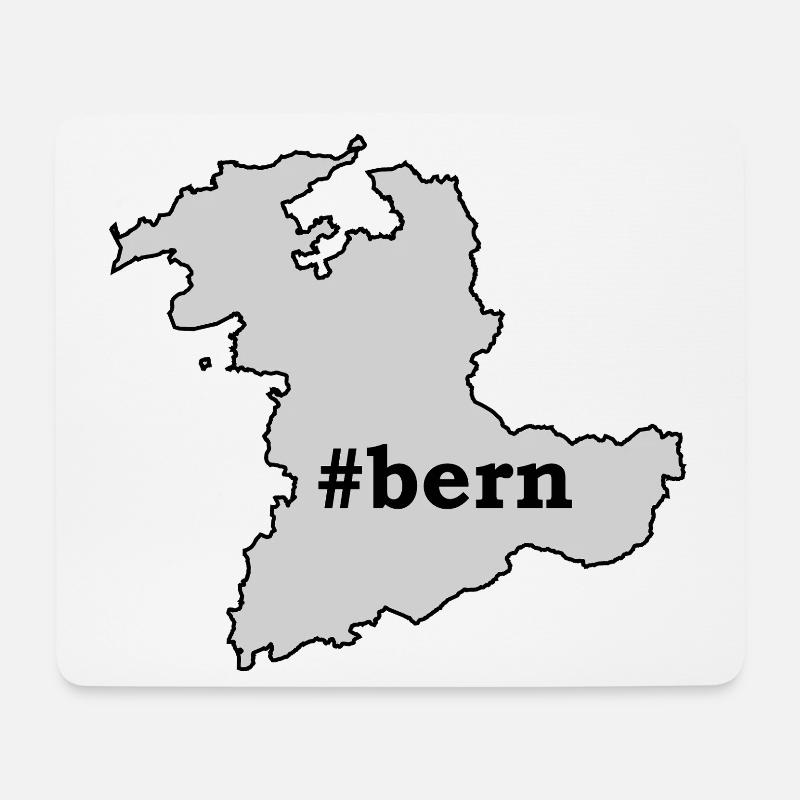 BE Bern - Tapis de souris (format paysage) - blanc
