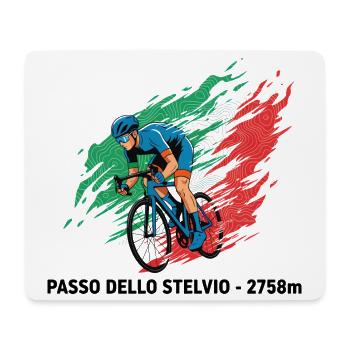 Passage dello Stelvio Grimpeur Colour Burst - Tapis de souris (format paysage) - blanc - Devant