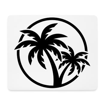 Palm Tree Symbol Beach - Mouse Pad (horizontal) - white - Front