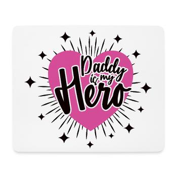 PAPA EST MON HÉROS Meilleur papa Papa Papa Papa - Tapis de souris (format paysage) - blanc - Devant