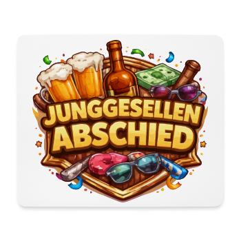 Junggesellenabschied Feierdesign - Mousepad (Querformat) - Weiß - Vorne