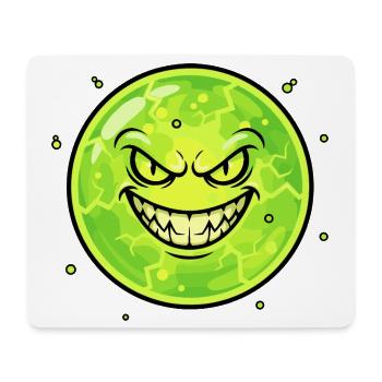 Grim Moon with Grin - Mouse Pad (horizontal) - white - Front