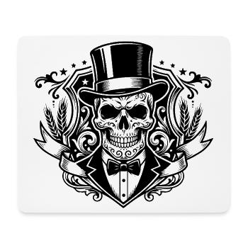 JGA Junggesellenabschied Totenkopf - Mousepad (Querformat) - Weiß - Vorne