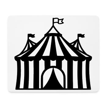 Circus Tent Manege Event Logo - Mouse Pad (horizontal) - white - Front