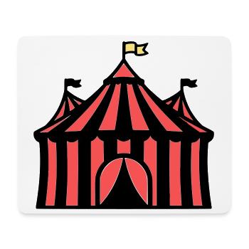Circus Tent Manege Circus Colorful - Mouse Pad (horizontal) - white - Front