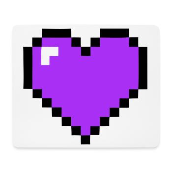 Santé 8-bit du cœur du Pixel - Tapis de souris (format paysage) - blanc - Devant
