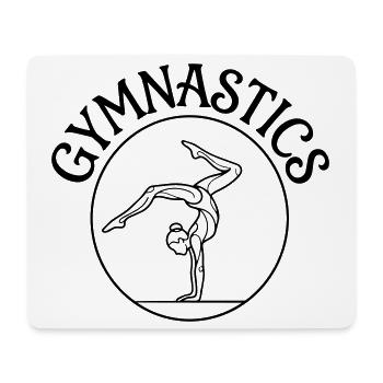 gymnastique - Tapis de souris (format paysage) - blanc - Devant