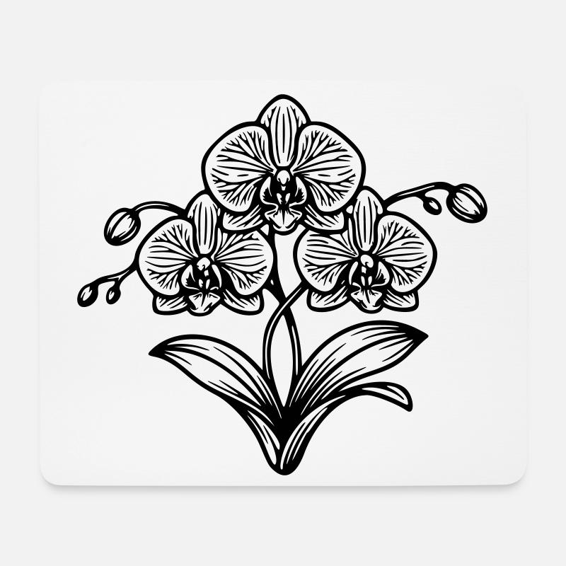 Orchid - Mouse Pad (horizontal) - white
