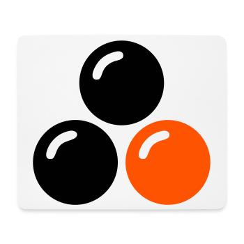 Balles de tennis de table Club de tennis de table Ping pong - Tapis de souris (format paysage) - blanc - Devant