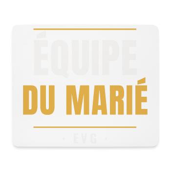 Équipe du Marié EVG Or Enterrement Vie Garçon - Mousepad (Querformat) - Weiß - Vorne