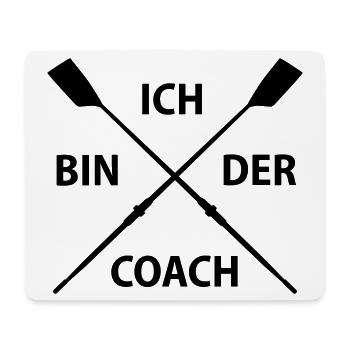 Ruder Coach - Mousepad (Querformat) - Weiß - Vorne