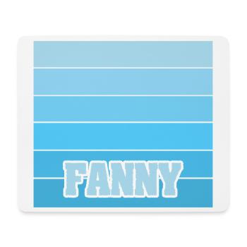 Girl's name Fanny - Mouse Pad (horizontal) - white - Front