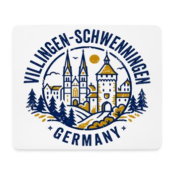 Vintage Villingen Schwenningen Germany City - Mousepad (Querformat) - Weiß - Vorne