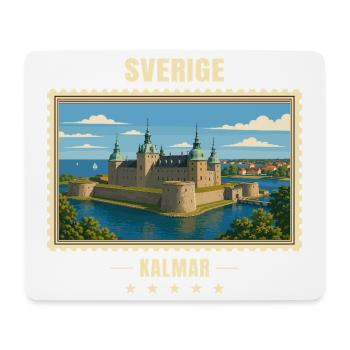 Schweden Kalmar Vintage Reisemarke - Mousepad (Querformat) - Weiß - Vorne