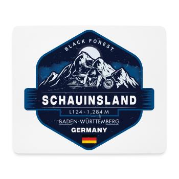 Schauinsland, Schwarzwald, Baden-Württemberg - Mousepad (Querformat) - Weiß - Vorne