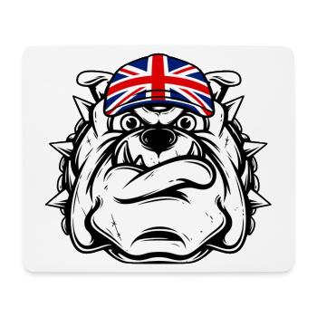 Britische Bulldogge - Mousepad (Querformat) - Weiß - Vorne