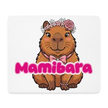 MamiBara Capybara - Mousepad (Querformat) - Weiß - Vorne
