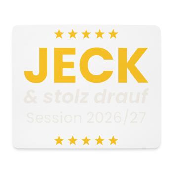 Jeck und stolz drauf Karneval Shirt Alaaf Session  - Mousepad (Querformat) - Weiß - Vorne