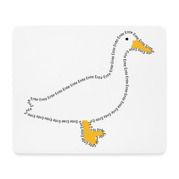 Stylische Ente „Ente Ente Ente Ente“ - Mousepad (Querformat) - Weiß - Vorne