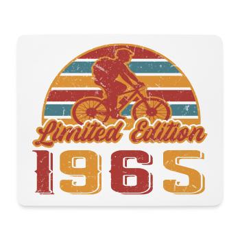 Fahrrad Fahrradfahrer Bike Geburtstag Baujahr 1965 - Mousepad (Querformat) - Weiß - Vorne