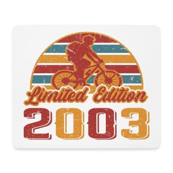 Fahrrad Mountainbike Geburtstag Baujahr 2003 - Mousepad (Querformat) - Weiß - Vorne