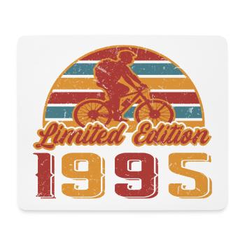 Mountainbike Fahrradfahrer Geburtstag Baujahr 1995 - Mousepad (Querformat) - Weiß - Vorne