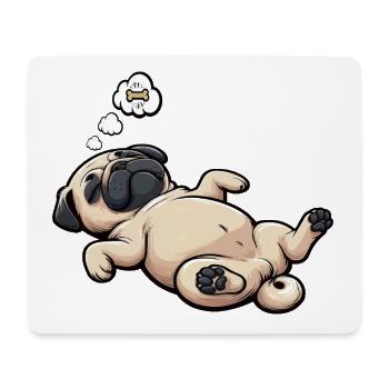Mops Möpse Mopsbesitzer Mopsliebhaber Mopshalter - Mousepad (Querformat) - Weiß - Vorne