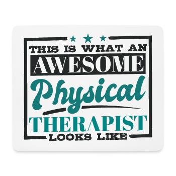 Physiotherapist Physiotherapy Therapist - Mouse Pad (horizontal) - white - Front