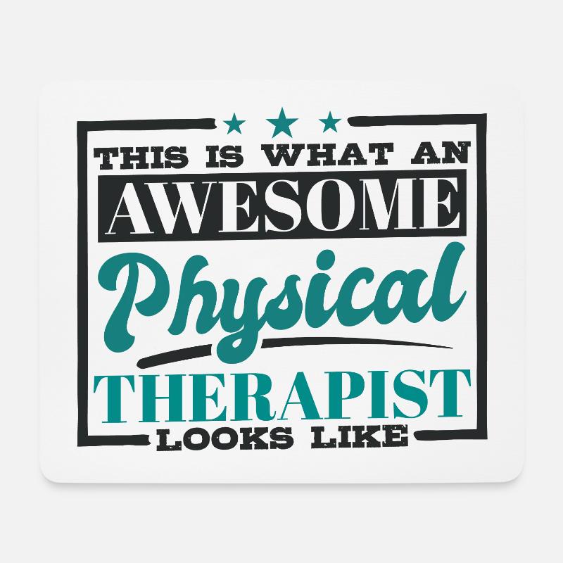 Physio Physiotherapeut Physiotherapie Therapeut - Mousepad (Querformat) - Weiß