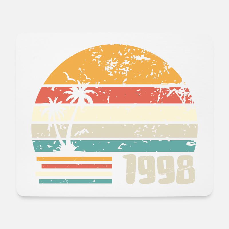 1998 Geburtstagsgeschenk - Made in 1998 Retro 1998 - Mousepad (Querformat) - Weiß