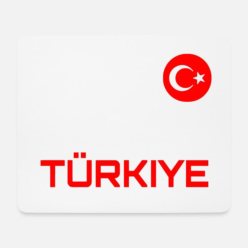 Turkey / Türkiye - Mouse Pad (horizontal) - white