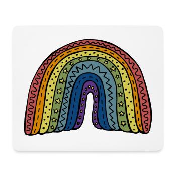 Big Rainbow - Mouse Pad (horizontal) - white - Front
