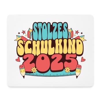 Stolzes Schulkind 2025 - Mousepad (Querformat) - Weiß - Vorne