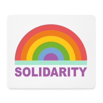 Rainbow solidarity - Mouse Pad (horizontal) - white - Front
