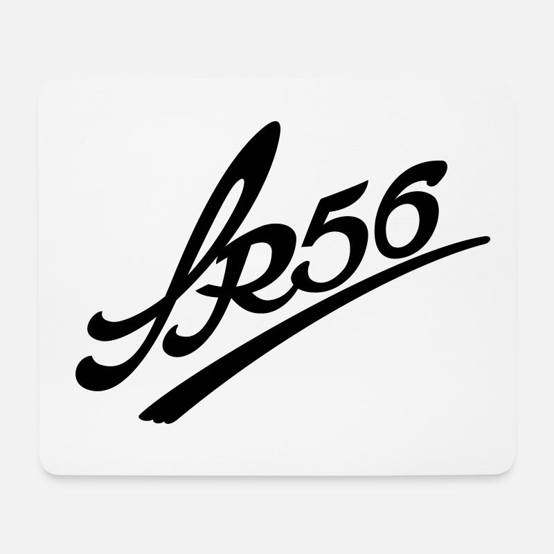 SR56 Logo 1c - Mousepad (Querformat) - Weiß