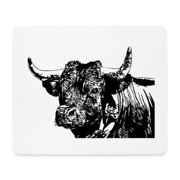 La reine de l'alpage - Mousepad (Querformat) - Weiß - Vorne