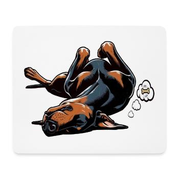 Doberman Doberman Propriétaire Doberman Lovers - Tapis de souris (format paysage) - blanc - Devant