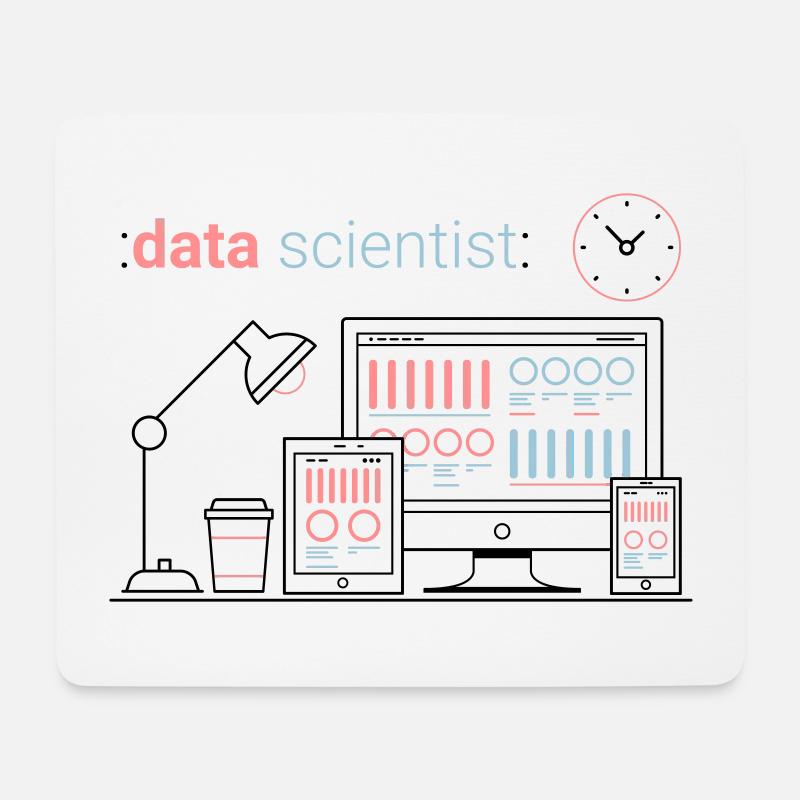 ZAZdesign® Data Scientist | Job Visualisation - Mousepad (Querformat) - Weiß